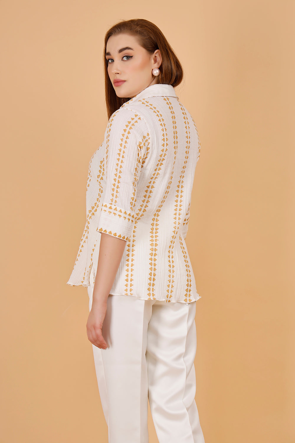 Sorbet Mocha Cotton Shirt