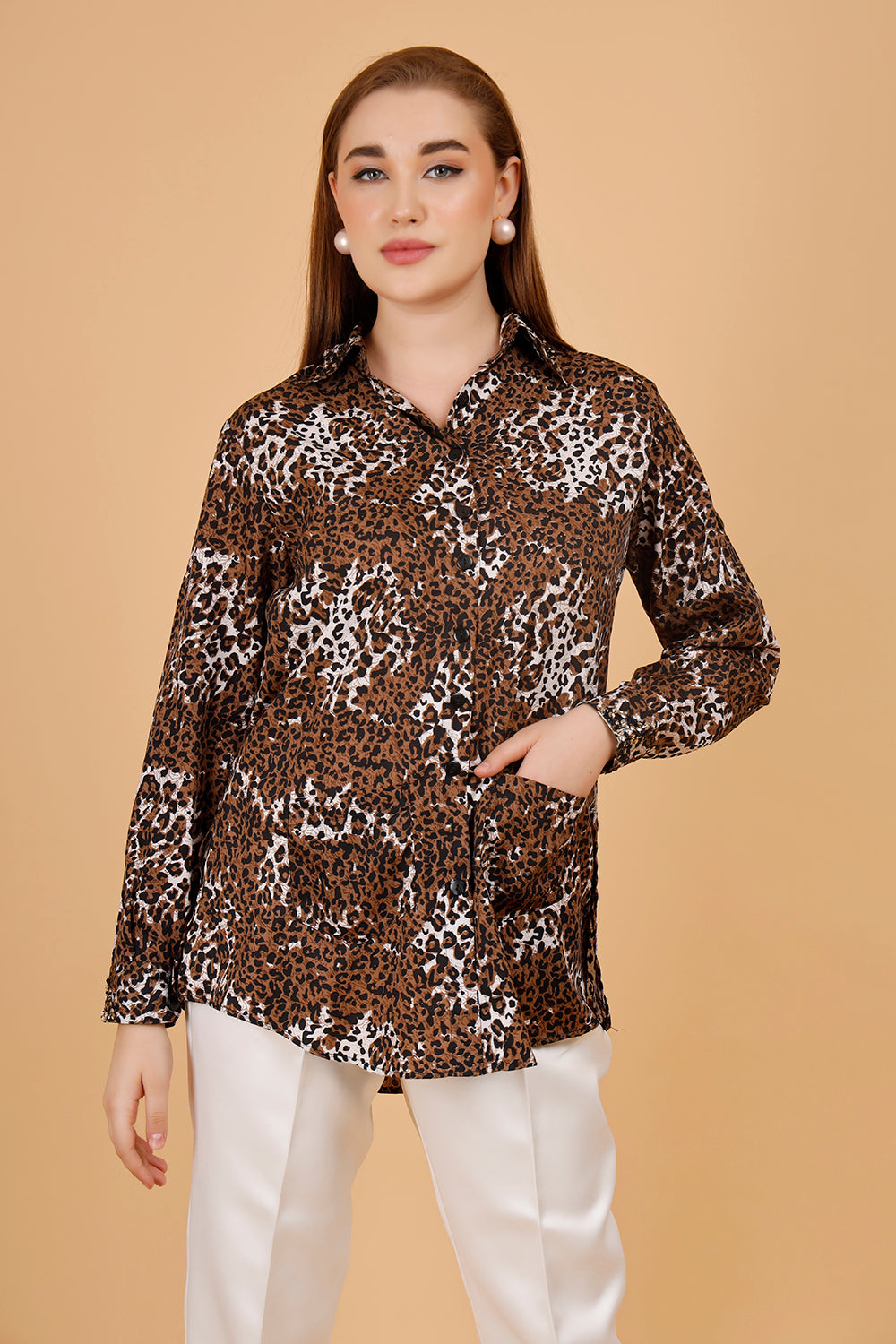 Wild Donna Crepe Shirt