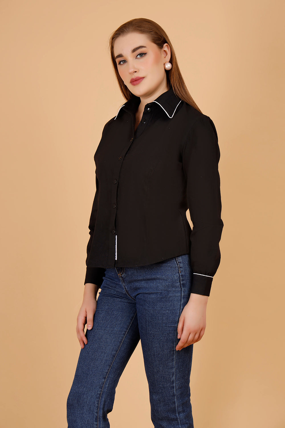 Black cotton shirt 