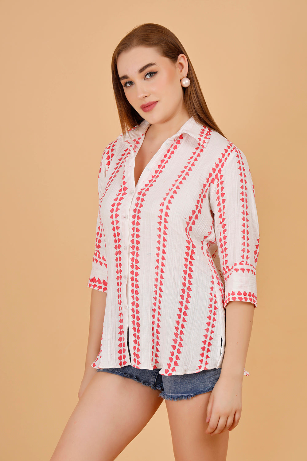 Sorbet Crimson Cotton Shirt