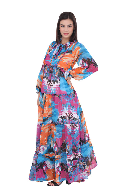 Zesta Multicoloured Maxi Dress