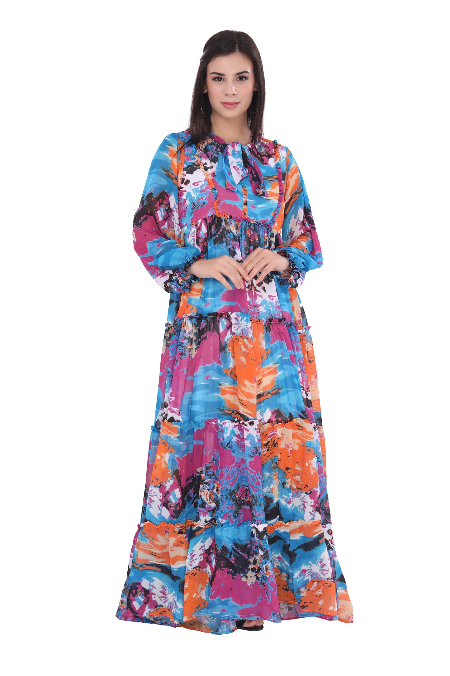 Zesta Multicoloured Maxi Dress