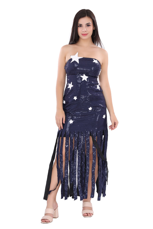 Starry Night Sequin Cocktail Dress